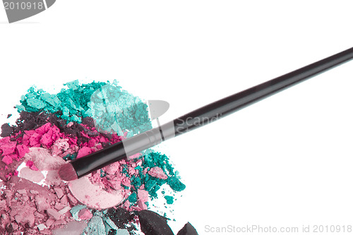 Image of set of multicolor crushed eyeshadows