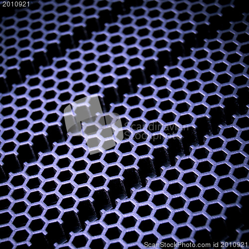 Image of abstract metallic grid