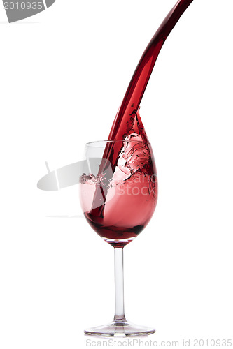 Image of pouring red wine