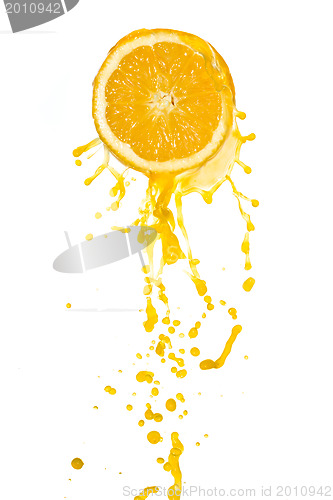 Image of orange juice splash