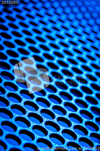 Image of abstract metallic grid