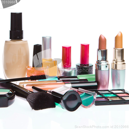 Image of set of cosmetic products