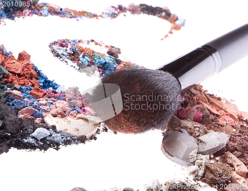 Image of crushed eyeshadows