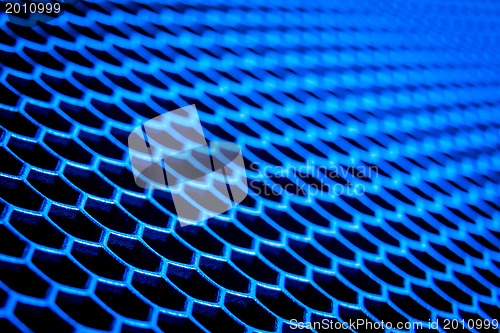 Image of abstract metallic grid