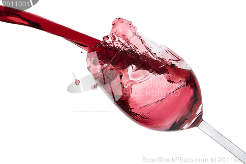 Image of pouring red wine