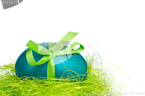Image of easter egg in nest