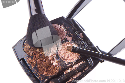 Image of crushed compact eyeshadows