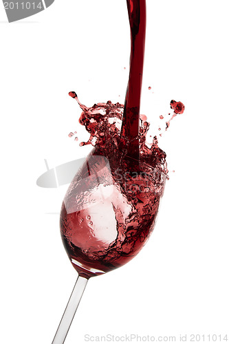 Image of pouring red wine