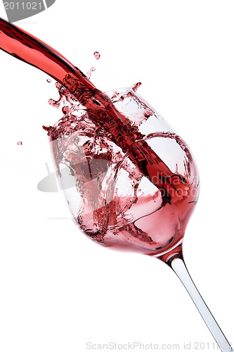 Image of pouring red wine