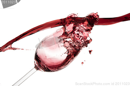 Image of pouring red wine