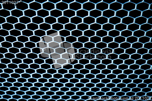 Image of abstract metallic grid