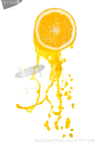 Image of orange juice splash