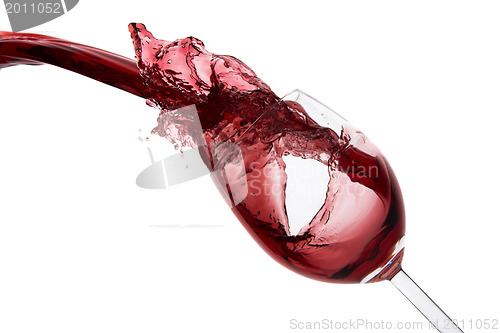 Image of pouring red wine
