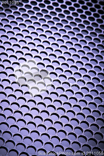 Image of abstract metallic grid