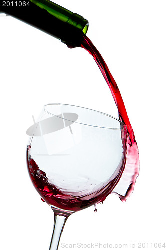 Image of pouring red wine 