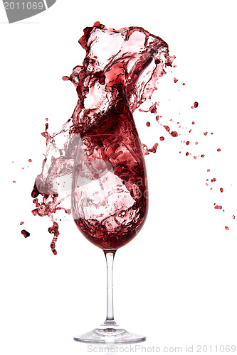 Image of pouring red wine