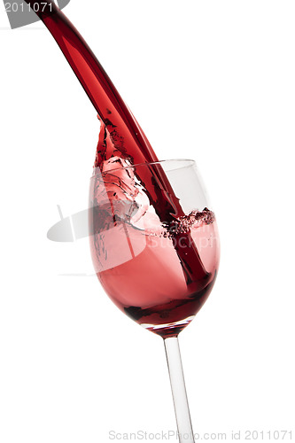 Image of pouring red wine