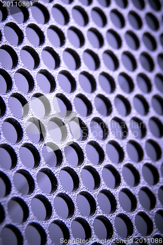 Image of abstract metallic grid