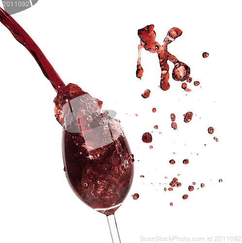 Image of pouring red wine
