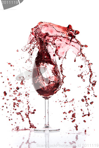 Image of pouring red wine