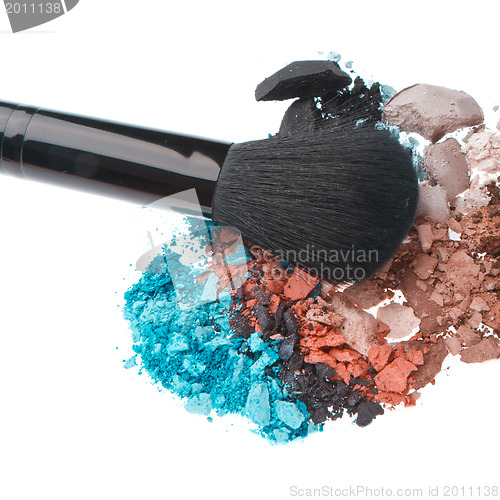 Image of set of multicolor crushed eyeshadows