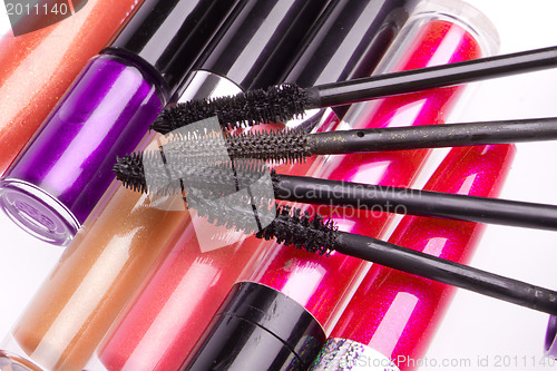 Image of set of cosmetic products