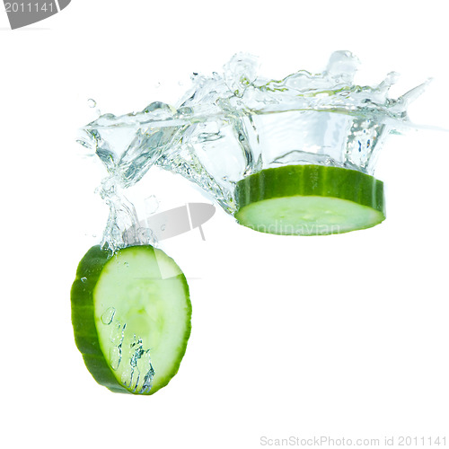 Image of cucumber in water