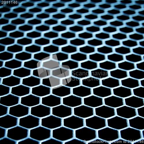 Image of abstract metallic grid