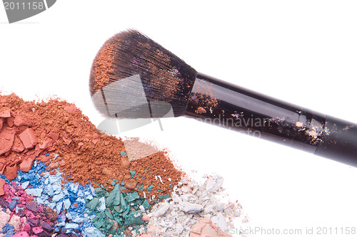 Image of set of multicolor crushed eyeshadows