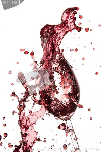 Image of pouring red wine