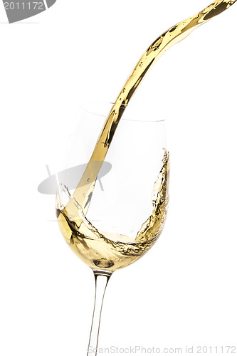 Image of white wine splash