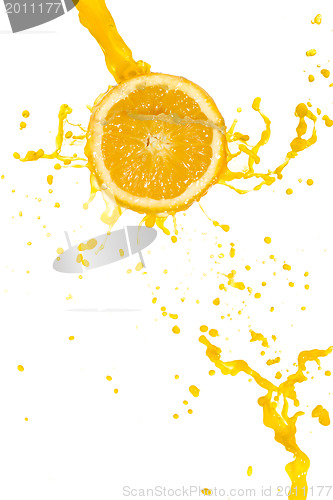 Image of orange juice splash