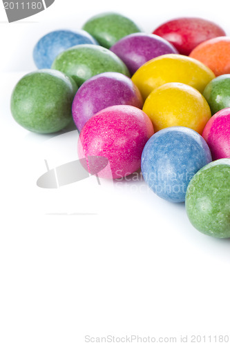 Image of easter eggs isolated