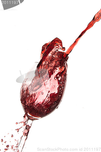 Image of pouring red wine