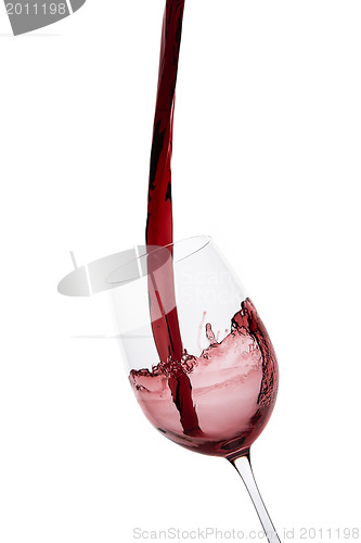 Image of pouring red wine