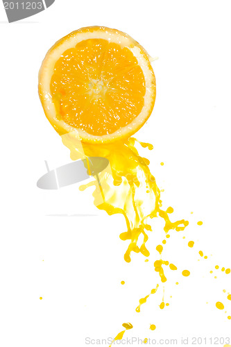 Image of orange juice splash