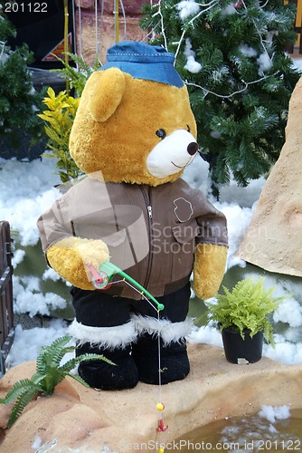 Image of Teddybear fishing