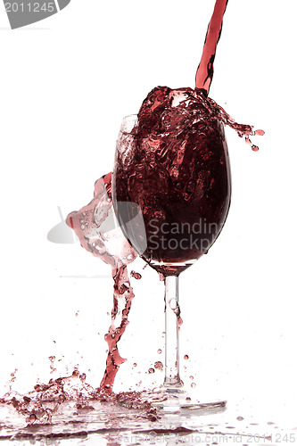 Image of pouring red wine