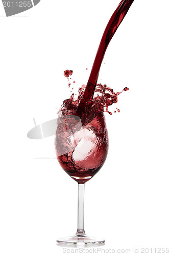 Image of pouring red wine