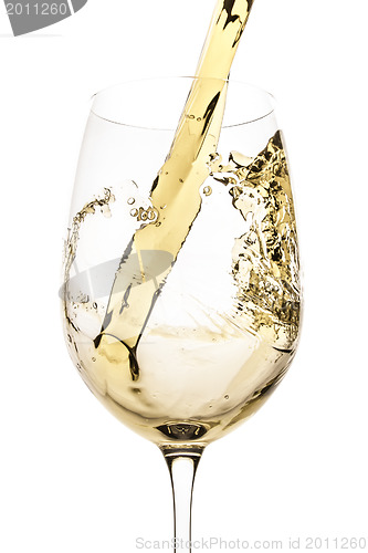 Image of white wine splash