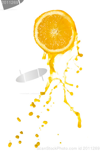 Image of orange juice splash