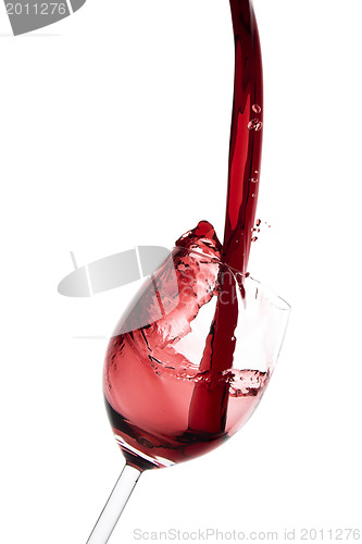 Image of pouring red wine