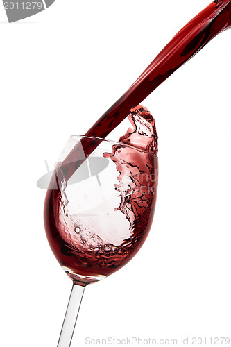 Image of pouring red wine