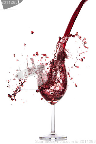 Image of pouring red wine