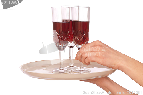 Image of three glasses champagne