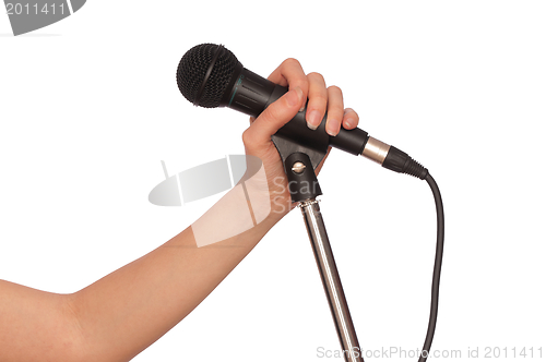 Image of black microphone