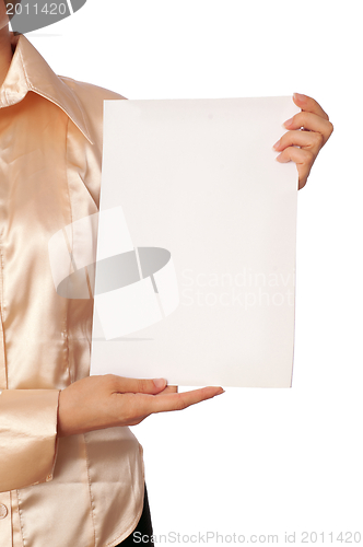 Image of white blank paper