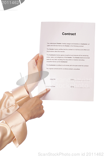 Image of contract