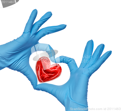 Image of doctor with heart