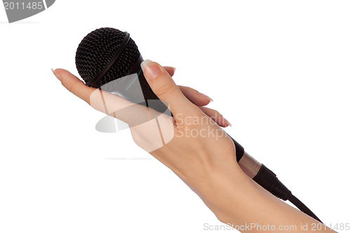 Image of black microphone